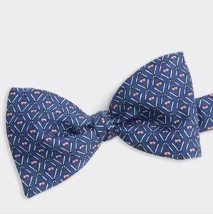 Navy & White Bowtie